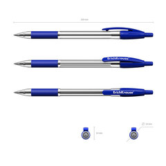 Ручка шариковая автоматическая ErichKrause R-301 Classic Matic 1.0, цвет чернил синий (в пакете по 1 шт.) цена и информация | Письменные принадлежности | 220.lv