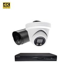 Комплект камер видео наблюдения Hikvision NVR 7604 8MP Dome VAI2385HK/VAI2085HK цена и информация | Камеры видеонаблюдения | 220.lv