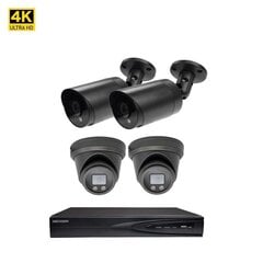Комплект камер видео наблюдения Hikvision NVR 7604 8MP Dome VAI2385HK  цена и информация | Камеры видеонаблюдения | 220.lv