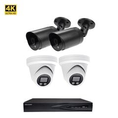 Комплект камер видео наблюдения 8MP Dome VAI2385HK Hikvision NVR 7608 цена и информация | Камеры видеонаблюдения | 220.lv