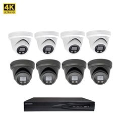 Комплект камер видео наблюдения Hikvision NVR 7608 8MP Dome VAI2385HK  цена и информация | Hikvision Сантехника, ремонт, вентиляция | 220.lv