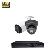 5MP VAI2055HKB/VAI2346HKW MIX + Hikvision NVR 7604 komplekts цена и информация | Камеры видеонаблюдения | 220.lv