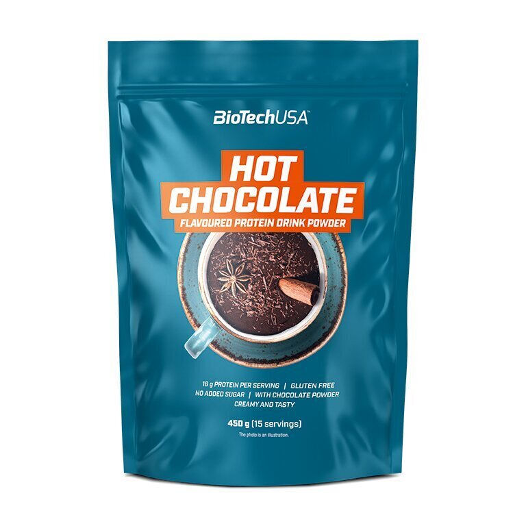 Biotech Hot Chocolate 450 g (karstā šokolāde) cena un informācija | Funkcionālā pārtika (superēdiens) | 220.lv