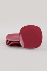 Десертная тарелка Carmen Red, 22 см, 6 шт. цена и информация | Посуда, тарелки, обеденные сервизы | 220.lv
