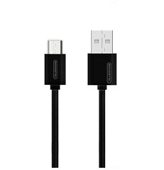 Кабель Somostel, Micro USB, 1,2 м, черный цена и информация | Кабели и провода | 220.lv