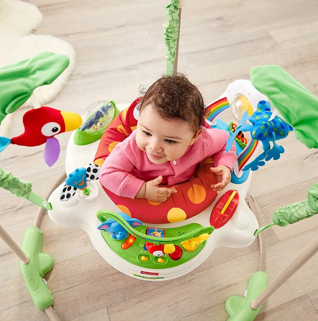 Fisher price izlēcējs Rainforest cena un informācija | Bērnu šūpuļkrēsliņi | 220.lv