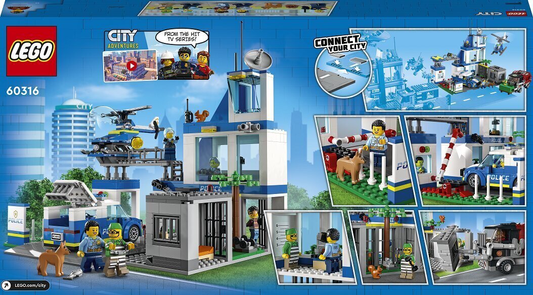 60316 LEGO® City Policijas iecirknis cena un informācija | Konstruktori | 220.lv