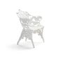 Balts lakots krēsls no pārstrādāta alumīnija un impregnētas priedes цена и информация | Dārza krēsli | 220.lv