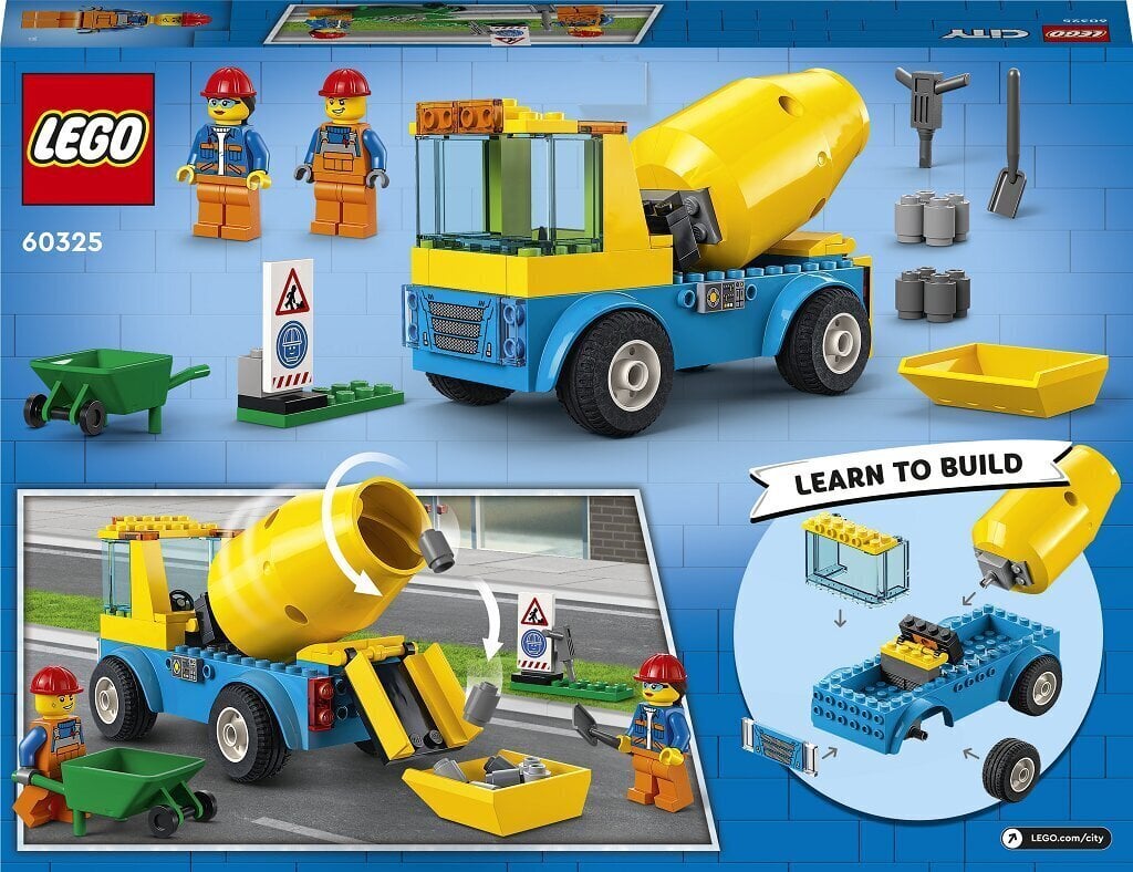 60325 LEGO® City Betona maisītāja automašīna цена и информация | Konstruktori | 220.lv