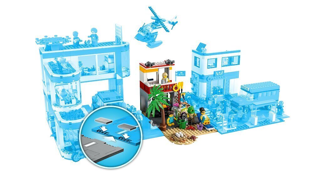 60328 LEGO® City Glābēju stacija pludmalē cena un informācija | Konstruktori | 220.lv