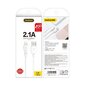 Savienotājkabelis Dudao USB / Lightning 2.1A cable 2m balts, L4L 2m, balts cena un informācija | Savienotājkabeļi | 220.lv