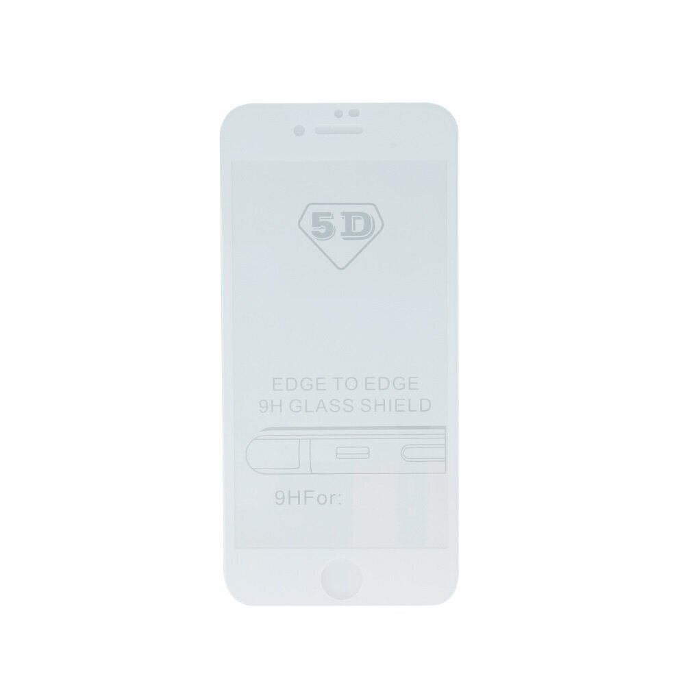 Aizsargstikliņš 5D Full Glue priekš iPhone 7 / 8 / SE 2020, balts цена и информация | Ekrāna aizsargstikli | 220.lv