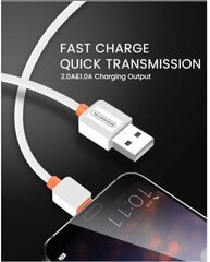 Кабель Somostel, USB - Type C, 1 м, белый цена и информация | Кабели и провода | 220.lv