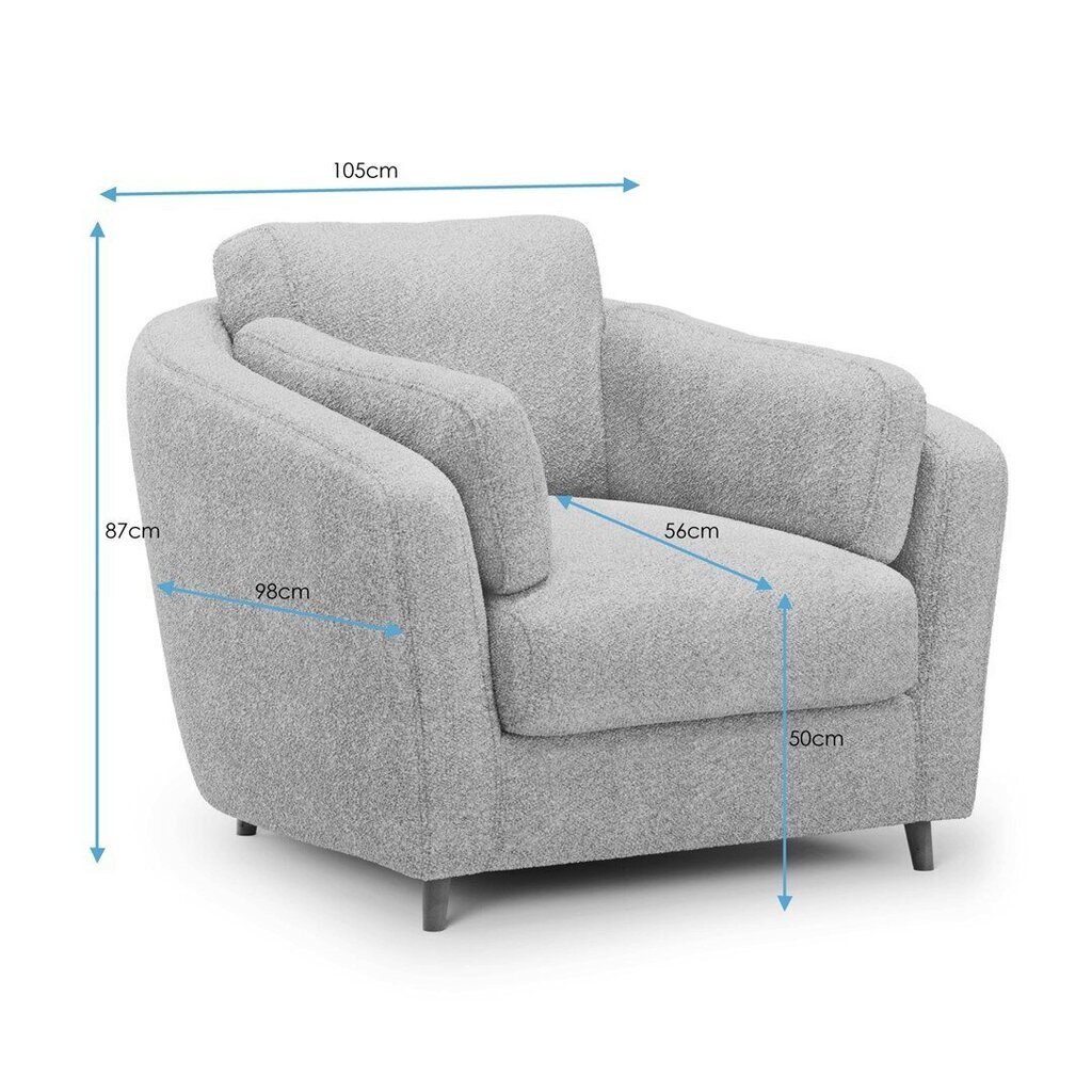 Krēsls Homede Moontiza, zils cena un informācija | Atpūtas krēsli | 220.lv