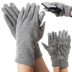 Сенсорные перчатки, серые цена и информация | Женские перчатки | 220.lv