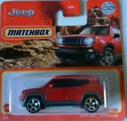 Игрушечная машинка 2021 - 026 - GXM44 Matchbox 2019 JEEP RENEGADE цена и информация | Игрушки для мальчиков | 220.lv