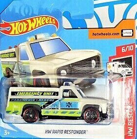 2019 - 123 - FYG86 Hot Wheels HW RAPID RESPONDER cena un informācija | Rotaļlietas zēniem | 220.lv