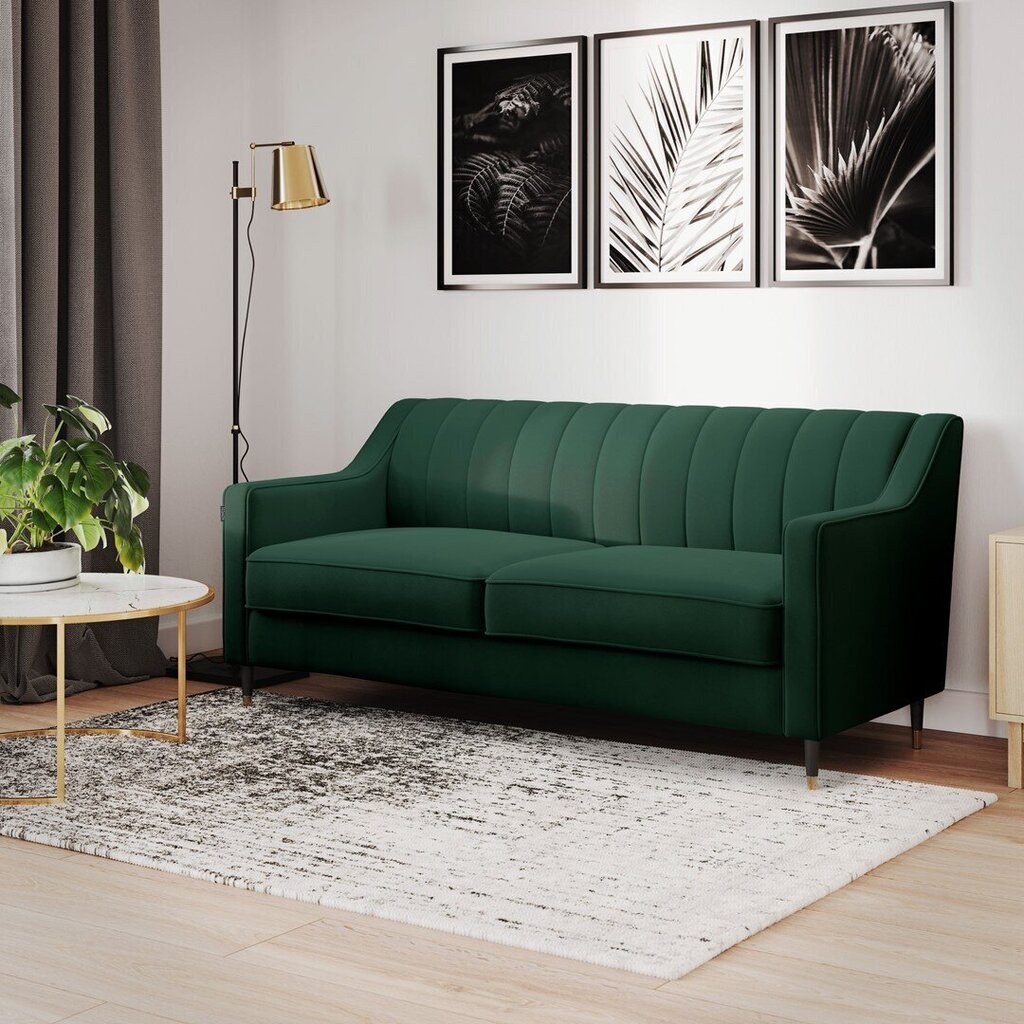 Dīvāns Homede Pepper, zaļš cena un informācija | Dīvāni | 220.lv