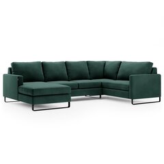Stūra dīvāns Homede Corni XLC, kreisās puses, zaļš cena un informācija | Stūra dīvāni | 220.lv