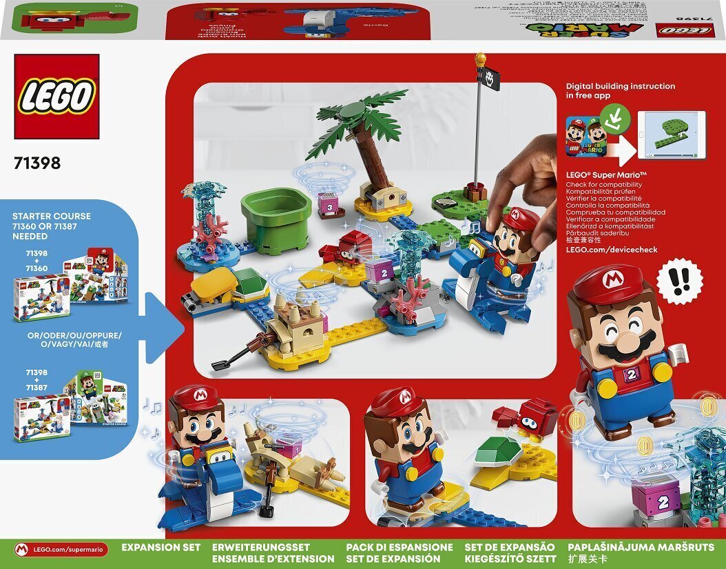 Конструктор LEGO® 71398 Super Mario Дополнительный набор «Берег Дорри» цена  | 220.lv