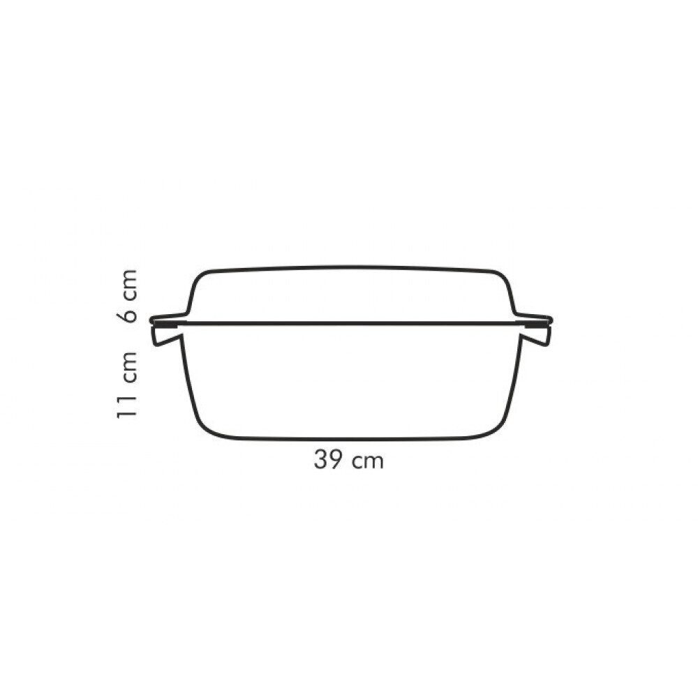 Tescoma Premium cepšanas forma ar vāku, 39x22 cm cena un informācija | Cepamais papīrs, trauki, formas | 220.lv