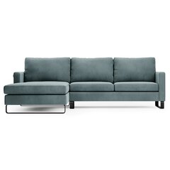 Stūra dīvāns Homede Corni M, zils cena un informācija | Stūra dīvāni | 220.lv
