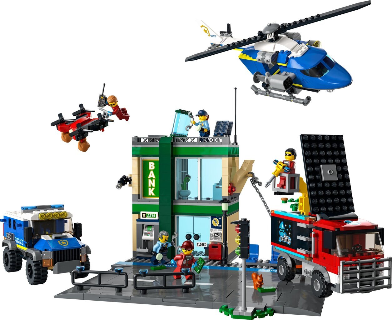 60317 LEGO® City Policijas pakaļdzīšanās bankā цена и информация | Konstruktori | 220.lv