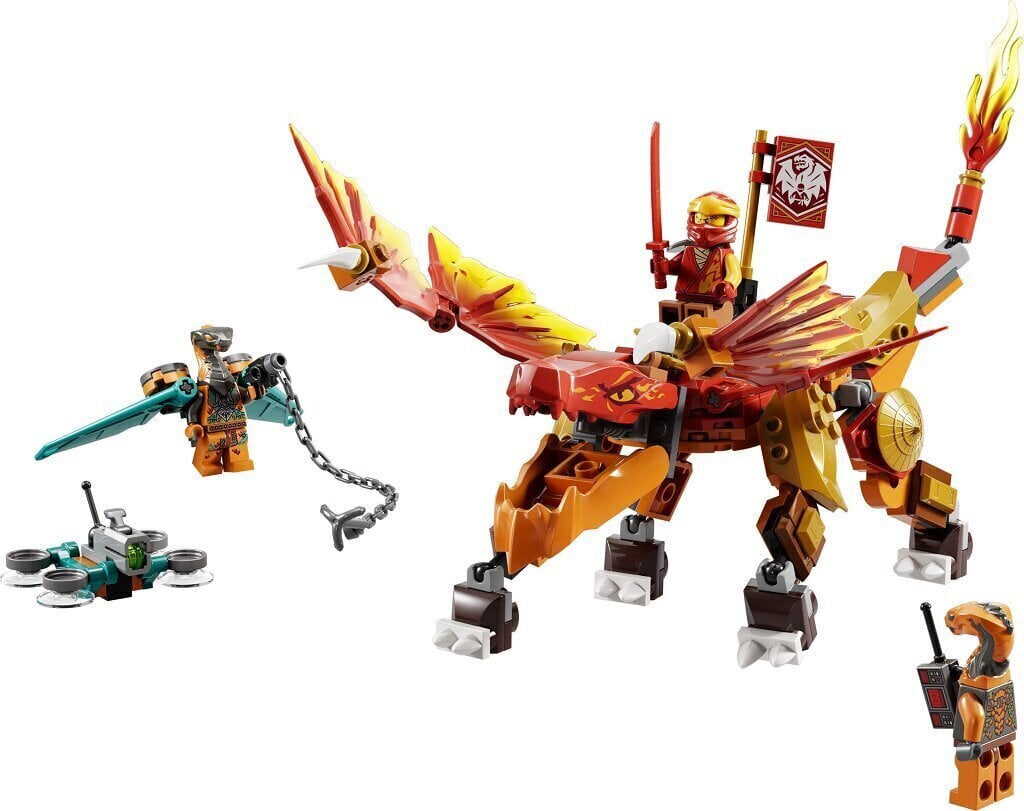 71762 LEGO® NINJAGO Kai uguns pūķis cena un informācija | Konstruktori | 220.lv