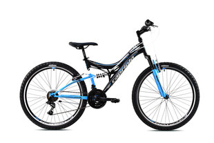 Kalnu velosipēds Capriolo MTB CTX260 26", melns/zils cena un informācija | Velosipēdi | 220.lv