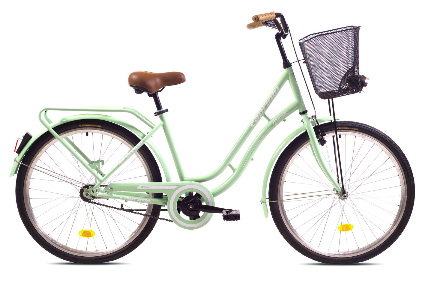 Pilsētas velosipēds Capriolo CTB Picnic 26" HT, zaļš цена и информация | Velosipēdi | 220.lv