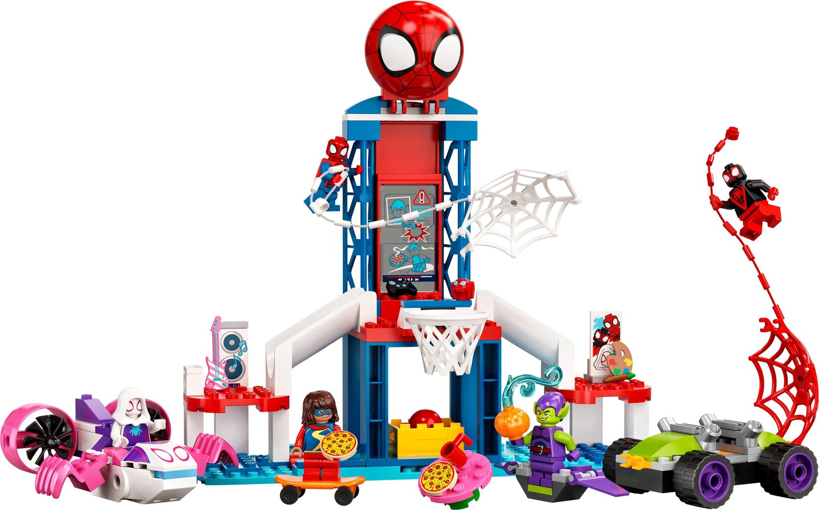 10784 LEGO® Super Heroes Marvel Zirnekļcilvēka zirnekļtīklu māja cena un informācija | Konstruktori | 220.lv