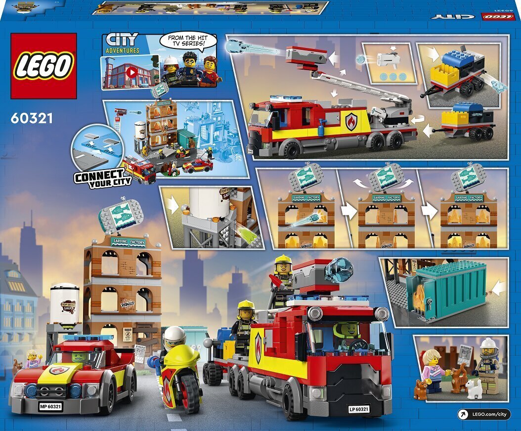 60321 LEGO® City Ugunsdzēsēju brigāde cena un informācija | Konstruktori | 220.lv