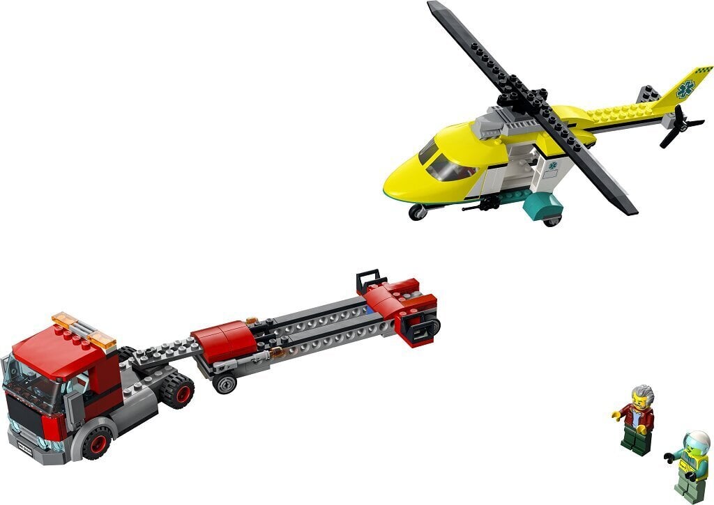 60343 LEGO® City Glābšanas helikoptera pārvadātājs cena un informācija | Konstruktori | 220.lv