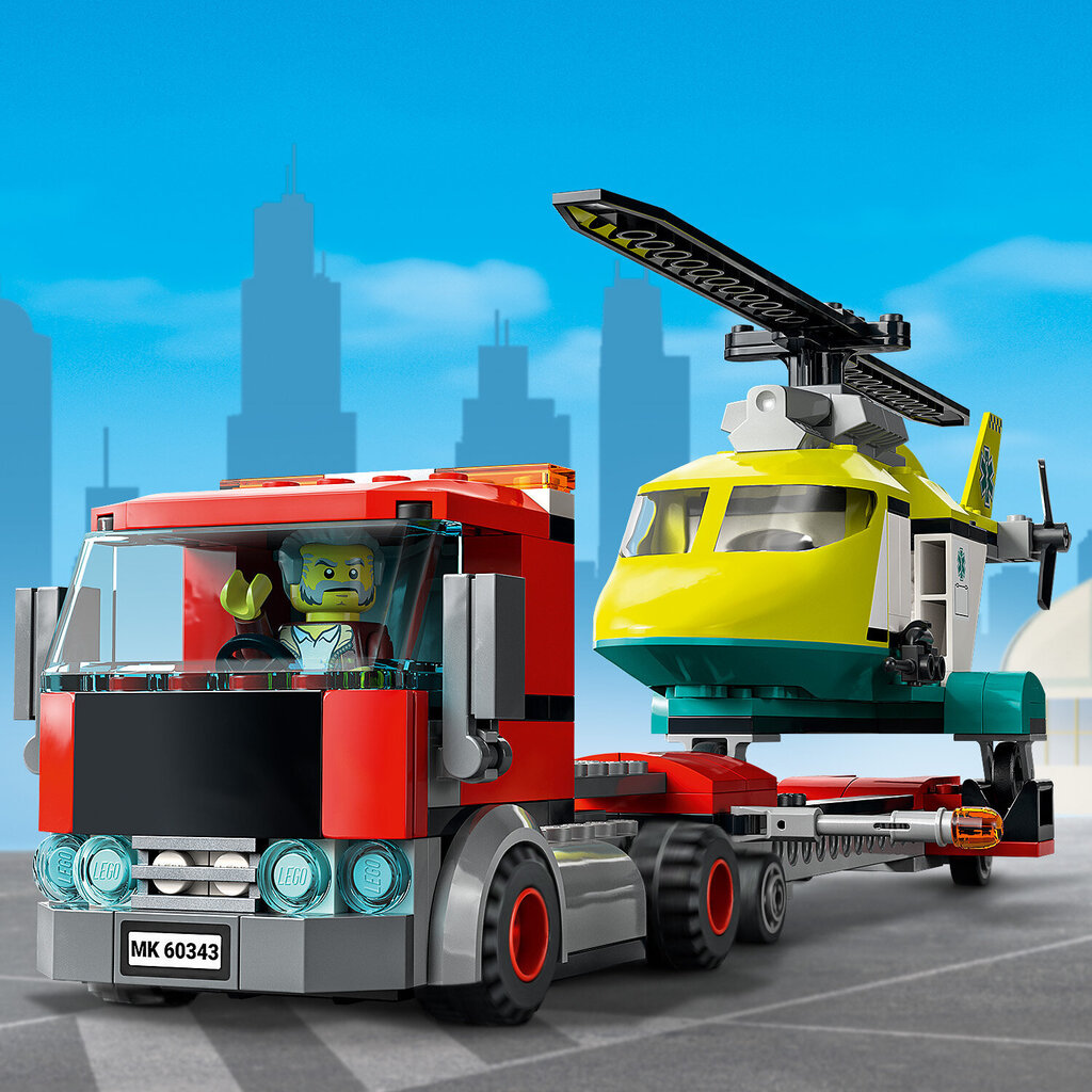 60343 LEGO® City Glābšanas helikoptera pārvadātājs цена и информация | Konstruktori | 220.lv