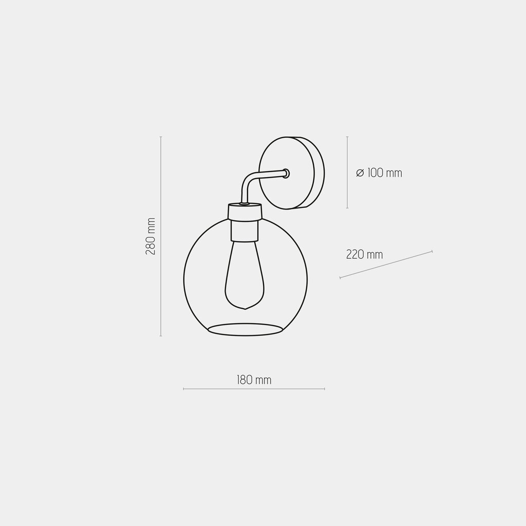 TK Lighting gaismeklis Bari 4019 цена и информация | Sienas lampas | 220.lv