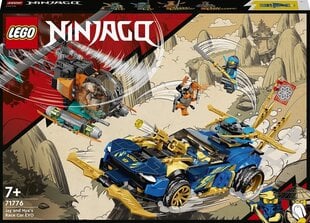 71776 LEGO® NINJAGO Гоночный автомобиль ЭВО Джея и Нии цена и информация | Конструкторы и кубики | 220.lv