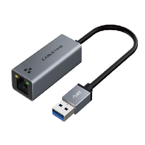 Adapteris USB3.0 A-RJ45, 1000Mbps, 0.15m cena un informācija | Adapteri un USB centrmezgli | 220.lv