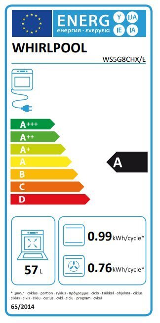 Whirlpool WS5G8CHX/EU цена и информация | Gāzes plītis | 220.lv