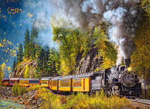 Puzle Castorland Steam train trip 300 det. цена и информация | Пазлы | 220.lv