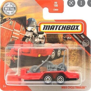 2020 - 099 - GKM34 Matchbox MBX CYCLE TRAILER cena un informācija | Rotaļlietas zēniem | 220.lv