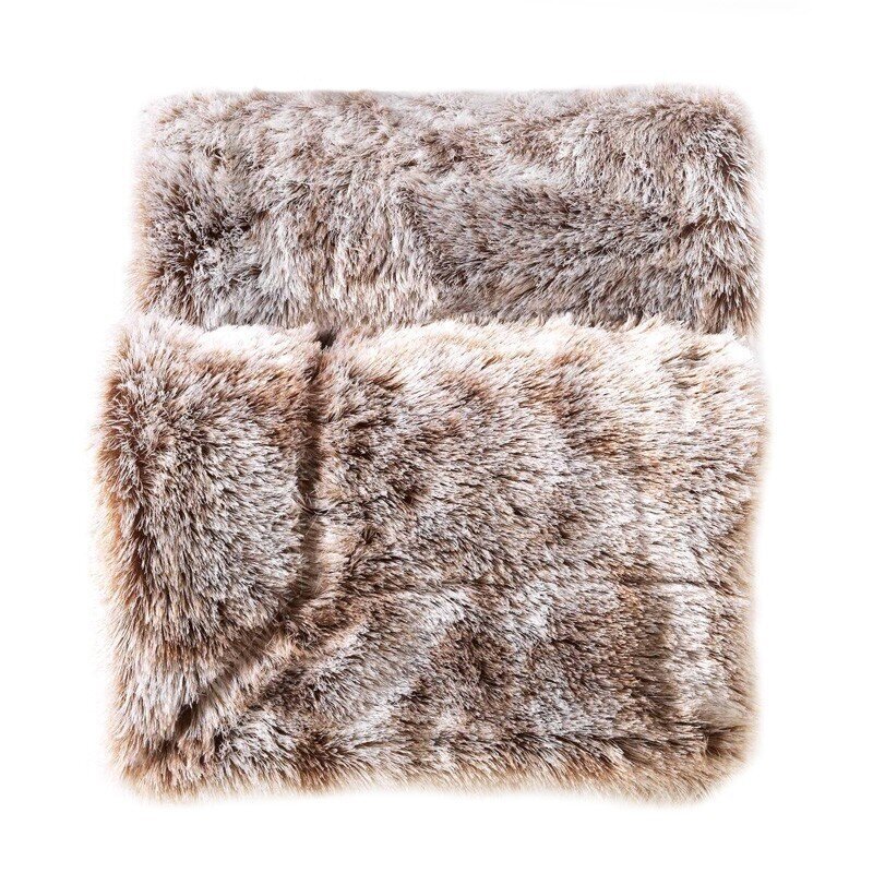 Pleds Mock Fur Antartic 125x150 cm cena un informācija | Gultas pārklāji, pledi | 220.lv