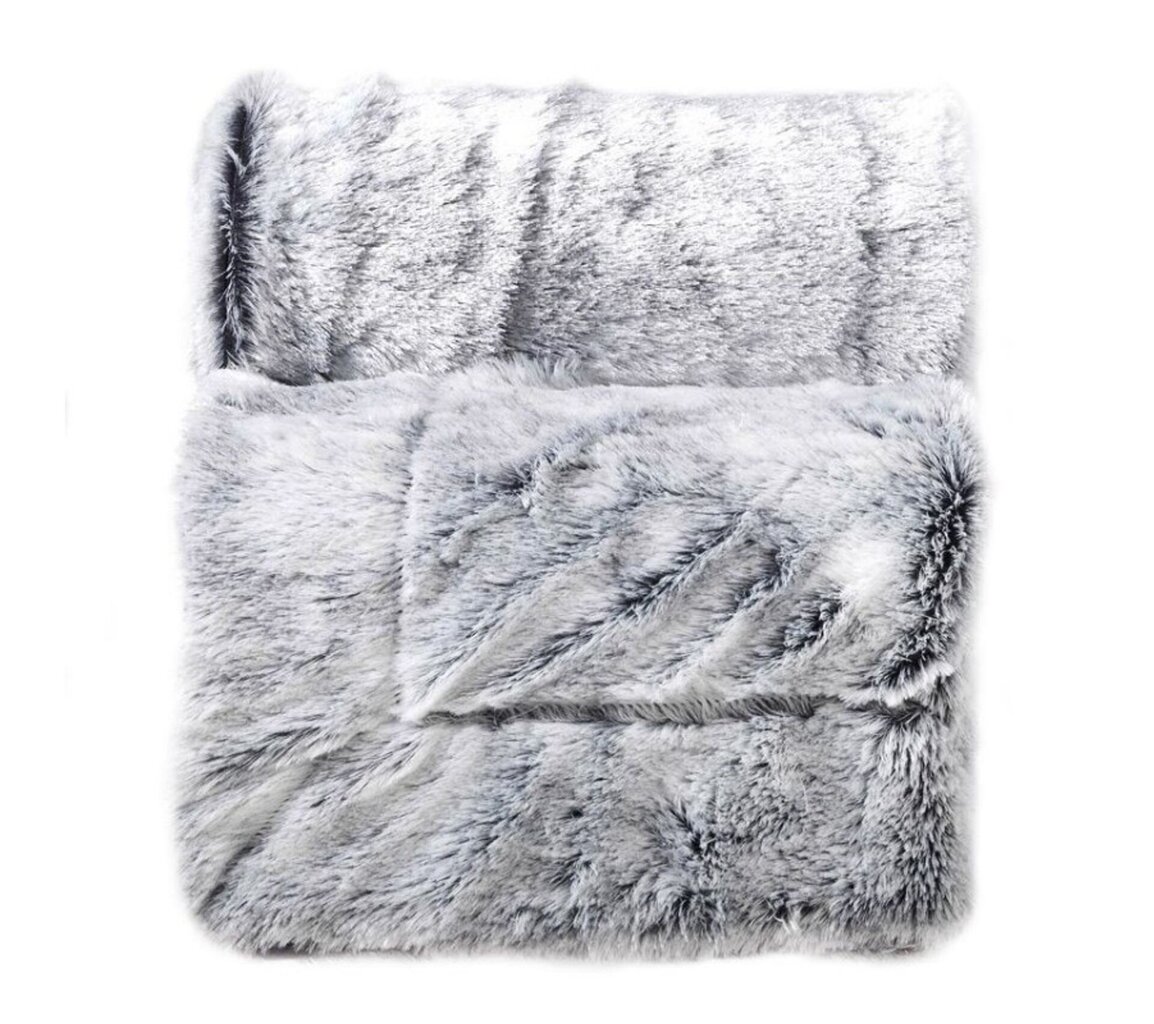 Pleds Mock Fur Antartic 125x150 cm cena un informācija | Gultas pārklāji, pledi | 220.lv