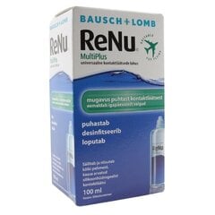 Kontaktlēcu kopšanas šķidrums, Bausch+Lomb ReNu MultiPlus, 100 ml cena un informācija | Kontaktlēcu šķidrumi | 220.lv