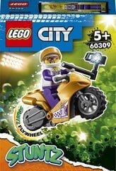 60309 LEGO® City Kaskadieru motocikla selfijs cena un informācija | Konstruktori | 220.lv