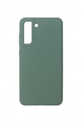 JM LIQUID SILICONE case Samsung Galaxy S21 FE 5G, Olive Green cena un informācija | Telefonu vāciņi, maciņi | 220.lv