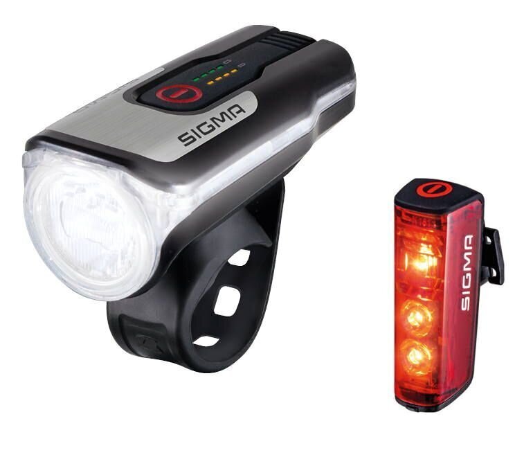 Apgaismojuma komplekts Sigma Aura 80 + Blaze USB cena un informācija | Velo lukturi un atstarotāji | 220.lv