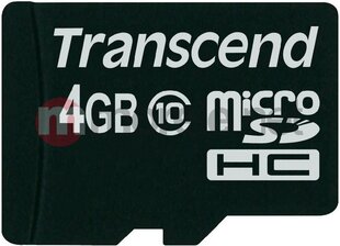 Transcend TS4GUSDC10 цена и информация | Карты памяти для мобильных телефонов | 220.lv