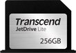 Transcend JetDrive Lite 130 256 GB, predzēts Apple MacBook Pro Retina 15 цена и информация | Atmiņas kartes fotokamerām | 220.lv