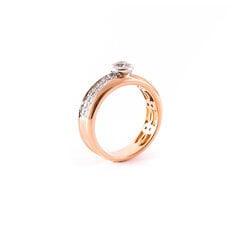 Золотое кольцо с бриллиантами ZGR26056DIH цена и информация | Кольца | 220.lv