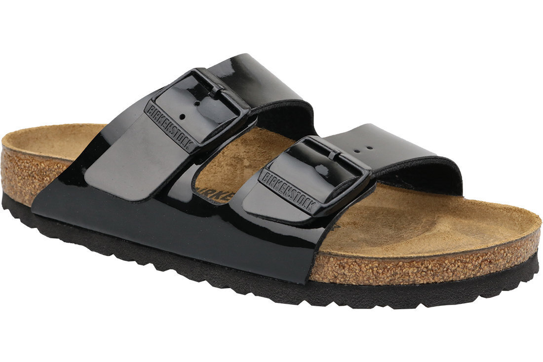 Iešļūcenes sievietēm Birkenstock Arizona, melnas cena un informācija | Iešļūcenes, čības sievietēm | 220.lv